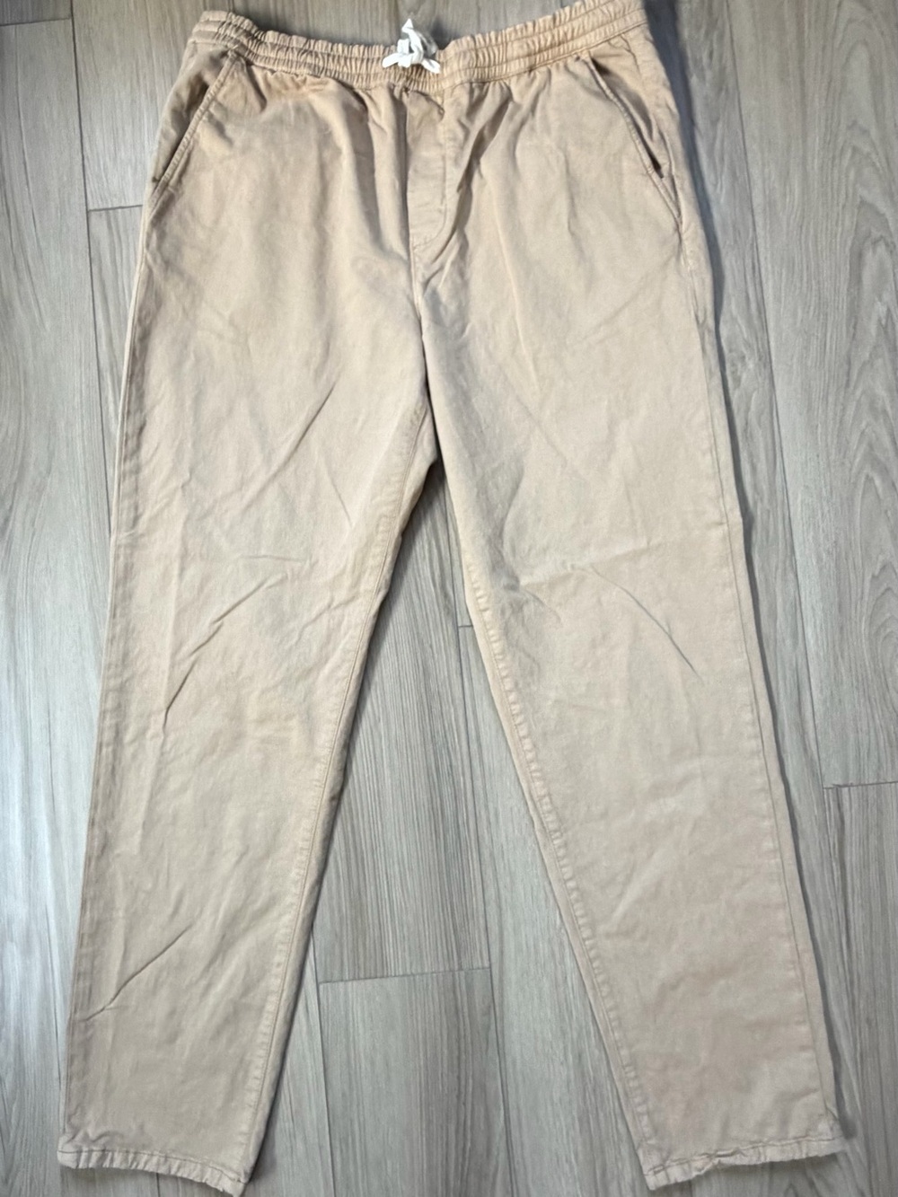 Marine Layer Saturday Men's Casual Drawstring Chino Pants — Tan XL